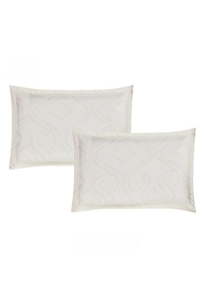 Red Rose Oscar Embroidered Microfiber Bedspread - Two Person, 7 Pieces Set