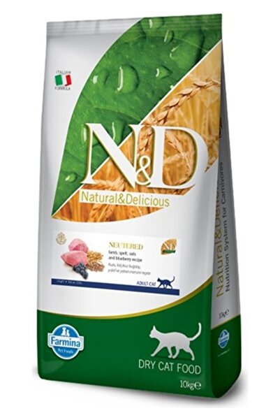 N&D Ancestral Graın Kısır Kedi 10 kg Düşük Tahıllı Kuzu Etli Kılçıksız Buğday...