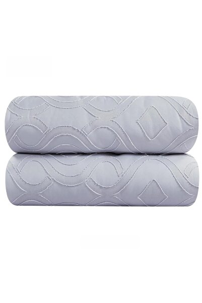 Red Rose Oscar Embroidered Microfiber Bedspread - Two Person, 7 Pieces Set