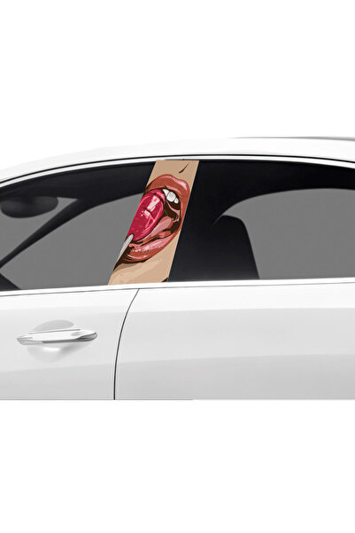 Çağlayan Reklam رقائق تغطية عمود باب السيارة بنمط مصاصة (مجموعة يمين ويسار) (...