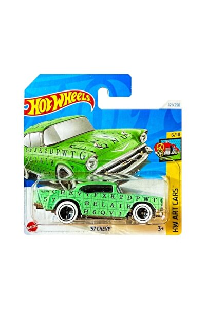HOT WHEELS Masinuta Metalica Hot Wheels, '57 Chevy, HW Art Cars, 1:64, Verde
