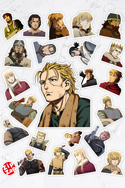 ZipZap Vinland Saga Anime Telefon Laptop Bullet Journal Yapışkanlı Folyo Stic...