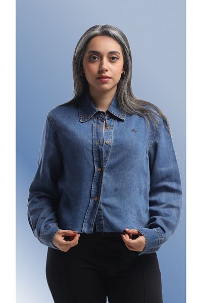SUGA Cropper Denim Shirt
