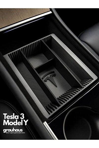 GRAUHAUS Органайзер за централната конзола на Tesla Model 3 Органайзер за цен...