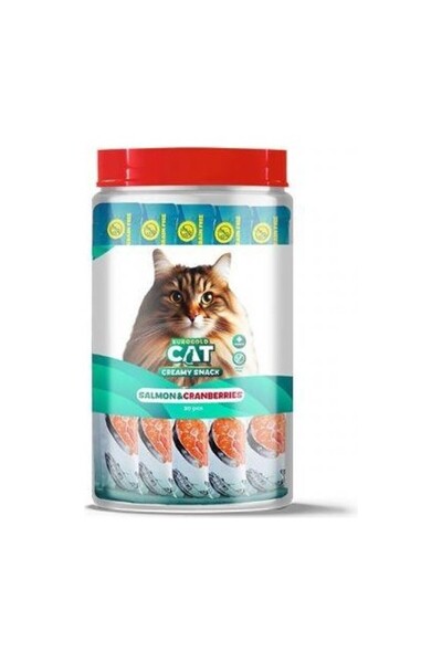 EuroGold Cat Sıvı Kedi Ödülü Somon - Kızılcık 30X15gr