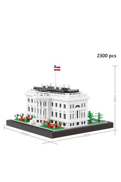 Choice3 in bag White House KNEW BUILT Capitol City Construction White House Micro Building Blocks US Mini Ar