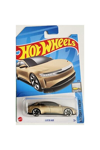 HOT WHEELS Masinuta metalica Hot Wheels, Lucid Air, Auriu, 1:64