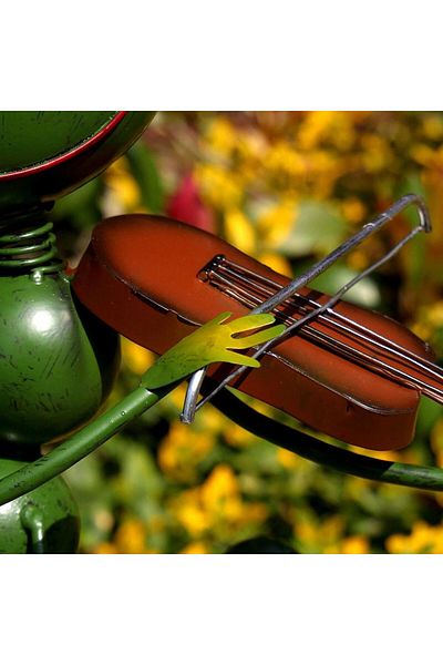 Mercaton Garden decoration, metal, crickets with violin, 27x17x68 cm