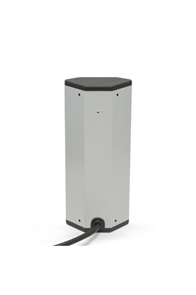 Mercaton Distribuitor 3 prize cu protectie pentru copii si 2 Prize USB, Carcasa din Aluminiu, Montar