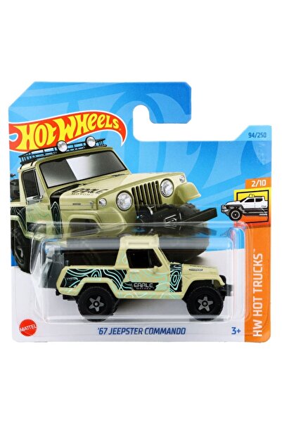 HOT WHEELS Masinuta Metalica Hot Wheels '67 Jeepster Commando, Colectia 2023, Kaki, 1:64