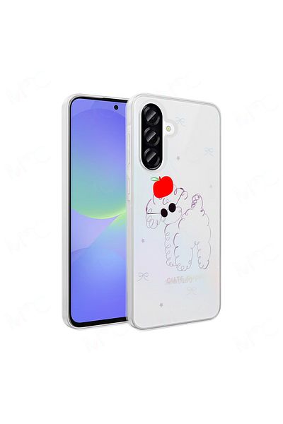Nezih Case Samsung Galaxy A36 Case Transparent Figured Hard Cover
