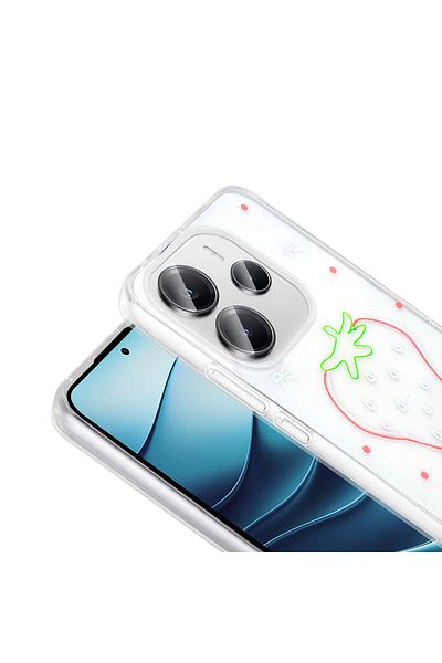 Nezih Case Xiaomi Redmi Note 14 4g Case Transparent Figured Hard Cover