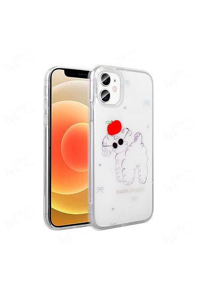 Nezih Case Apple iPhone 11 Case Transparent Figured Hard Cover
