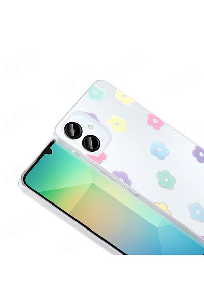 Nezih Case Samsung Galaxy A06 Case Transparent Figured Hard Cover