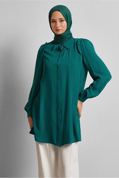 Alvina Shirt Collar Tunic 45723