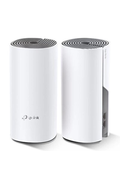 TP-LINK Deco E4(2-Pack) | Wi-Fi 5 Mesh Sistemi | AC1200 Mbps | Fiber Uyumlu | Çift Bant | 100 Mbps Port