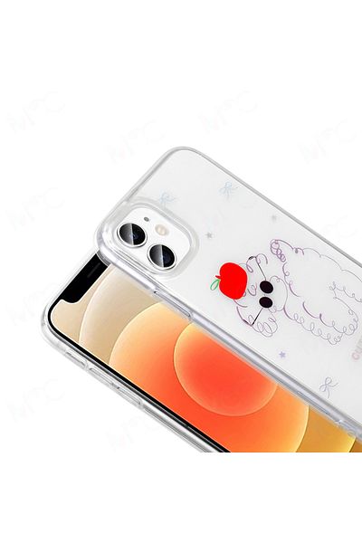 Nezih Case Apple iPhone 11 Case Transparent Figured Hard Cover