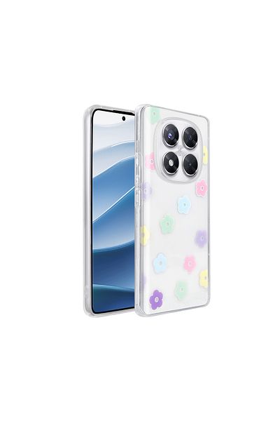 Nezih Case Xiaomi Redmi Note 14 Pro 4g Case Transparent Figured Hard Cover