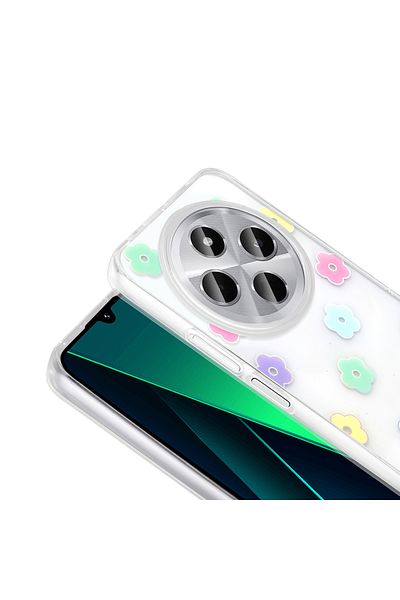 Nezih Case Xiaomi Redmi 14C 4g Case Transparent Figured Hard Cover