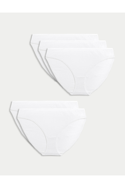 Marks & Spencer 5'li Saf Pamuklu Bikini Külot Seti