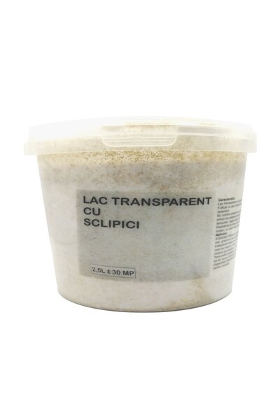 OEM Lac Transparent Cu Sclipici Auriu 2.5 Litri