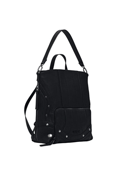 Desigual Rucsac Embro Patch Pretoria Mini Μαύρο 7L - 25WAKP24-2000