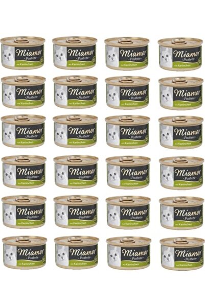 Miamor Kedi Konserve Pastete Tavşanlı 85 Gr. (24 Adet)