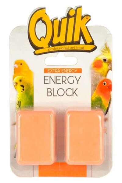 Genel Markalar Quik Quik Portakallı Muhabbet Kuşu Enerji Bloğu (2'li)