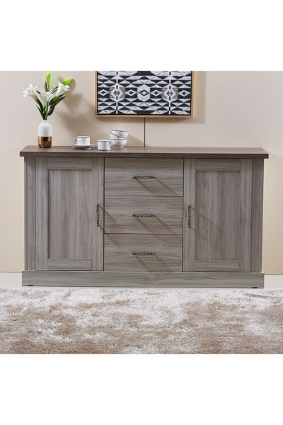 Home Box Angelic 3-Drawer Sideboard Buffet with 2 Doors