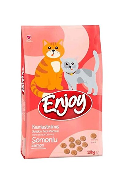 Enjoy Somonlu Kısırlaştırılmış Kedi Maması 10 Kg