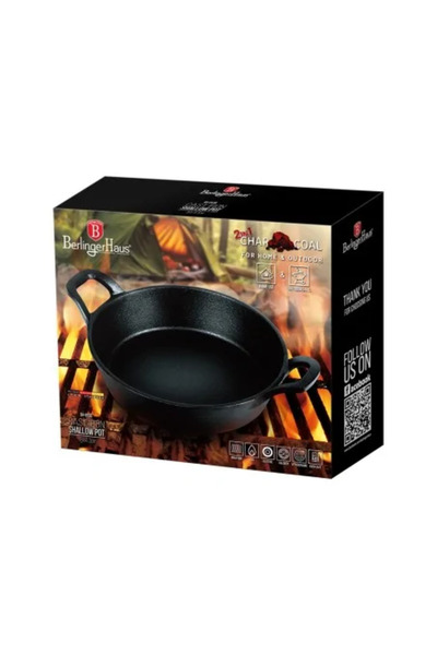 Berlinger Haus Low Cast Iron Pan, Berlinger Haus, Black Edition, BH/6536, 18 CM, Black