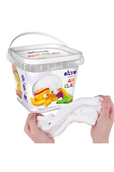 OKTO Air Clay for Modeling, 200 g, - White