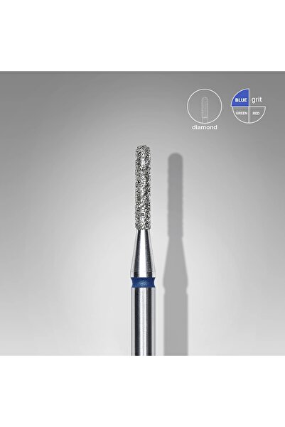 STALEKS Elmas Yuvarlanmış Silindir Freze, Mavi, Çap 1,4 mm, Çalışma Kısmı 8 mm