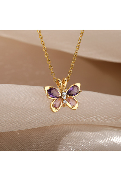 Choice قلادة على شكل سلحفاة ملونة N03376G للنساء في الصيف والشاطئ، قلادة ساحر...