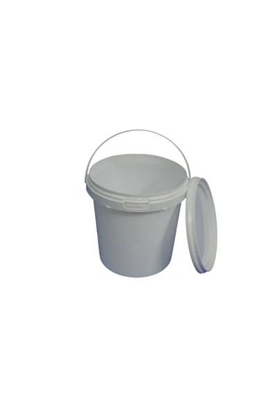 Gimihome Sealable Food Bucket with Lid, 1 Liter, White