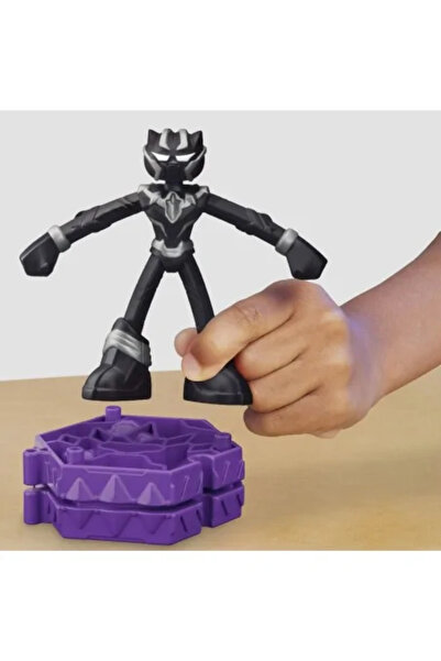 JollyMag PLAY-DOH Marvel Flexible Figurine with Accessories - Black Panther 10 CM