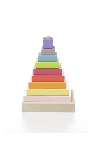 CUBIKA Dřevěná hračka, Cubika, Barevná pyramida