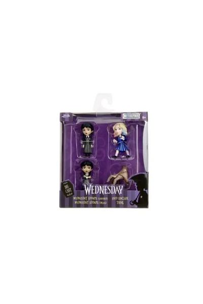JollyMag JADA WEDNESDAY SET 4 METAL FIGURINES 6.5 CM