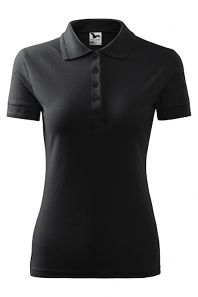 Malfini Women's Polo Shirt Pique Polo, Ebony Gray, Size 2XL