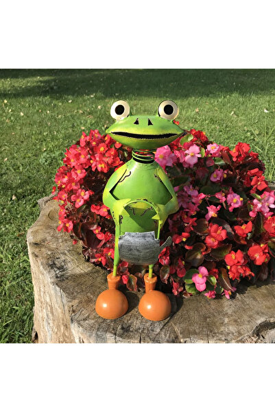 OEM Garden decoration Frog with watering can 38x11x16 cm