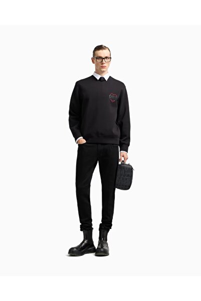 Emporio Armani Erkek Denim Kumaş Dar Kesim Düğme Kapama Cepli Siyah Pantolon EM000121 AF19825-MC002