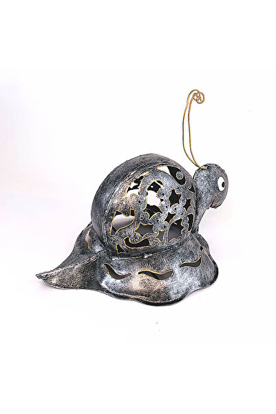 OEM Garden decoration Silver snail 21x34x23 cm