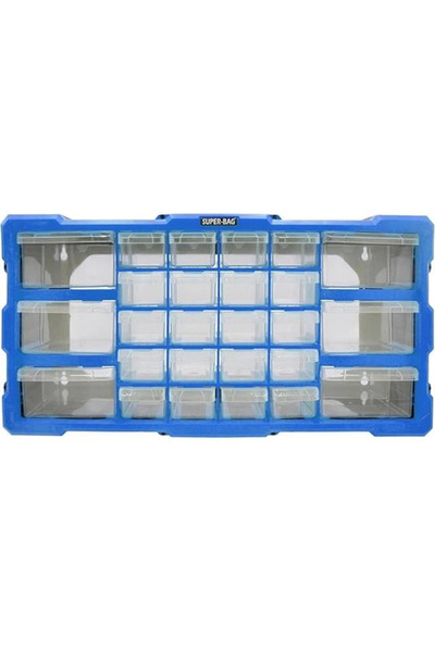 Genel Markalar Mono Blok Çekmece Seti 26'li Hobby Organizer Seti Monoblok Çekmece Vida Dübel Kutusu Takı