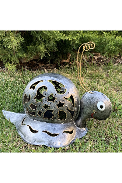 OEM Garden decoration Silver snail 21x34x23 cm
