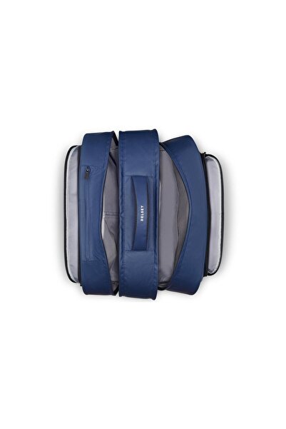 Delsey 4 Wheel Horizontal School Trolley Bag, 15.6 inches, Blue