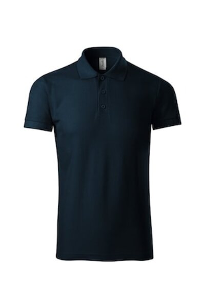 Malfini Tricou polo bărbătesc - P21, L, albastru închis