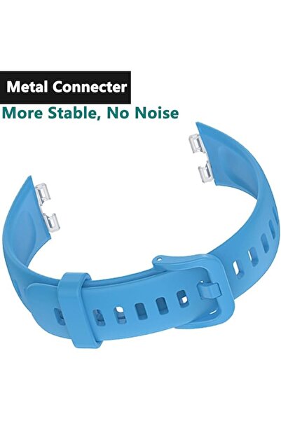 General Store Curea din silicon compatibilă cu Huawei Band 8 și Band 9, albastru deschis