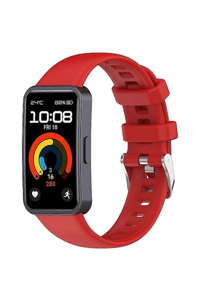 General Store Compatible Strap for Huawei Band 8 & Band 9, SA&SO General Store®, Silicone, Red