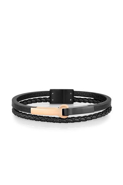 Daniel Klein Men's Real Leather Bracelet Dkj.6.10021-2