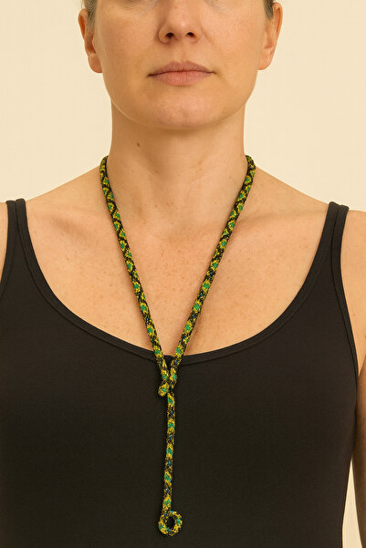 enyakınında design El Yapımı Hapishane İşi Renkli Boncuklu Uzun Kolye – Moder...